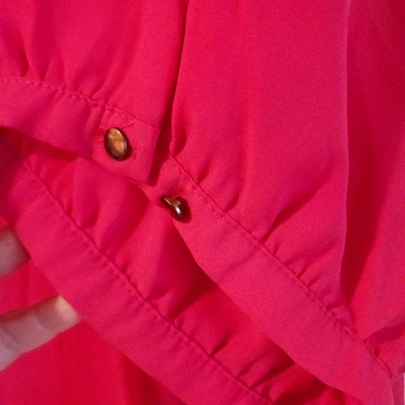 Torrid Peasant Rusty Mauve With Bow Plus Size Boho Blouse - Picture 9 of 10